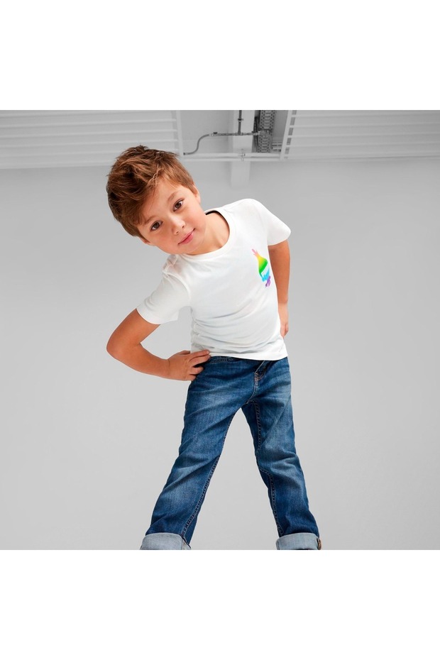 X Trolls Erkek Çocuk Beyaz Yuvarlak Yaka Tişört - 2