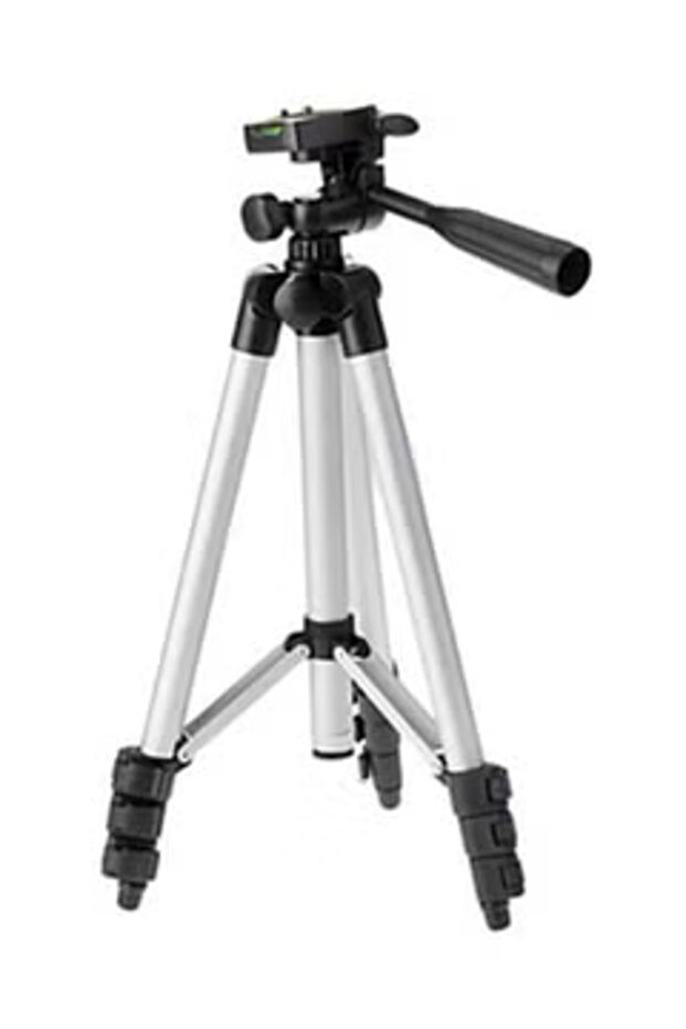 Portable Adjustable Tripod حامل ثلاثي القوائم متنقل قابل للتعديل طراز 3110 أسود/ فضي - 2