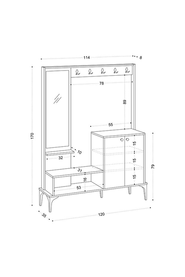 ANDY VESTİYER CARRARA MARBLE - 3