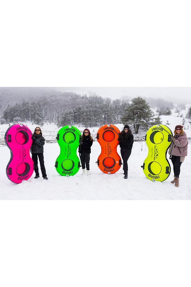 Çift kişilik neon Botski Şişme Kar Botu & Kar Kızağı - 5
