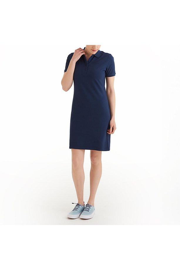Cs0378 Csc W Basic Polo Ss Dress Kadın Elbise - 4