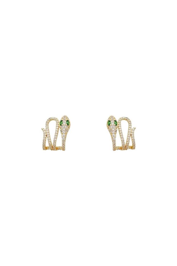 أقراط حجرية بنمط الثعبان - 4