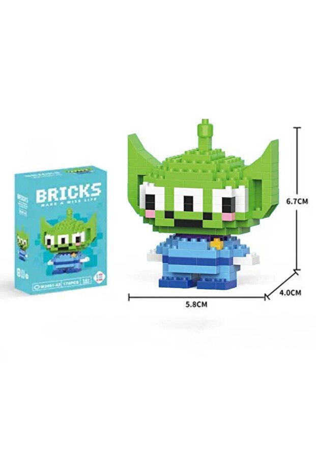 Oyuncak Hikayesi küçük Yeşil Adam 3D Yapboz Puzzle - 2