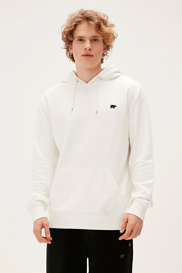 Long Story Hoodie Off-white White Printed Hooded Men's Sweatshirt