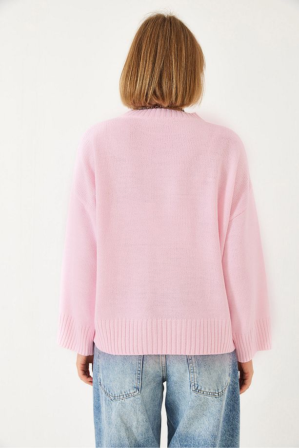 Kadın Oversize Basic Triko Kazak 20247601 - 8
