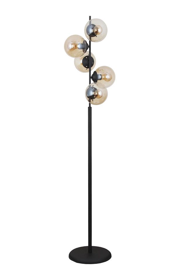 Missy 5 Li Siyah Lambader Bal Camlı Modern , Oturma Odası ,Yatak Odası , Salon Lambader - 3