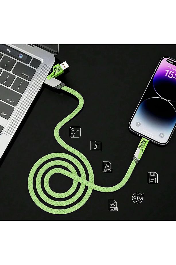 4in1 Pd 65 Watt Android Type-c 27 Watt Iphone Halat Örgü Kırılmaz Uç 1.5mt - 7