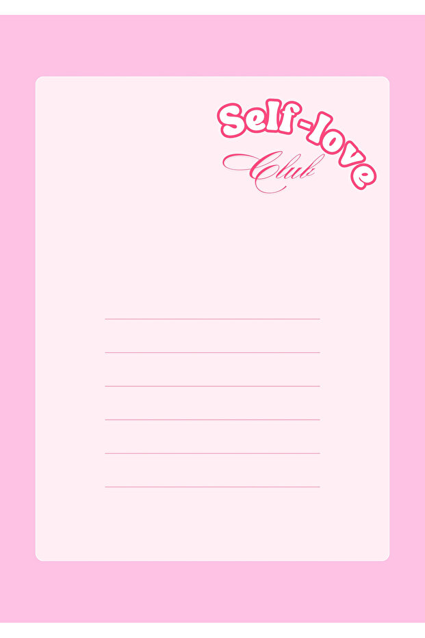 Self Love Konsept Defter - 3