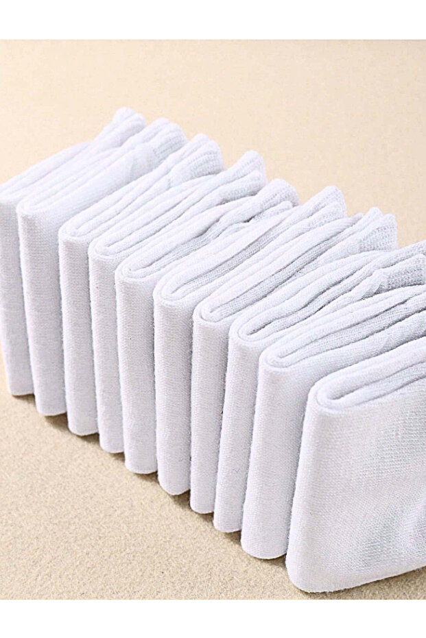 Unisex White Summer Booties Socks - 4