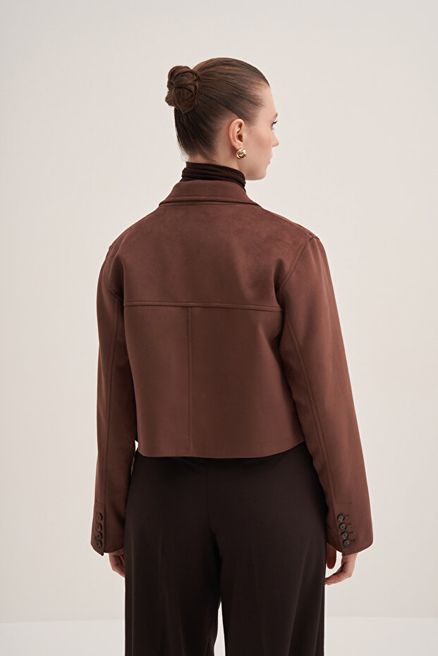 Süet Kutu Ceket - 5