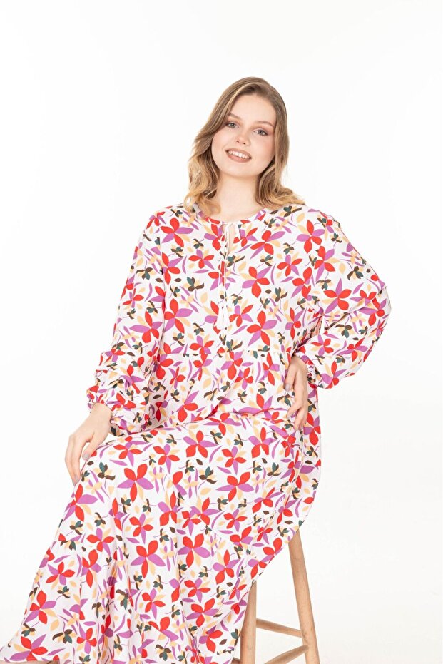 Rochie lungă de vară cu mânecă lungă pentru femei - 7