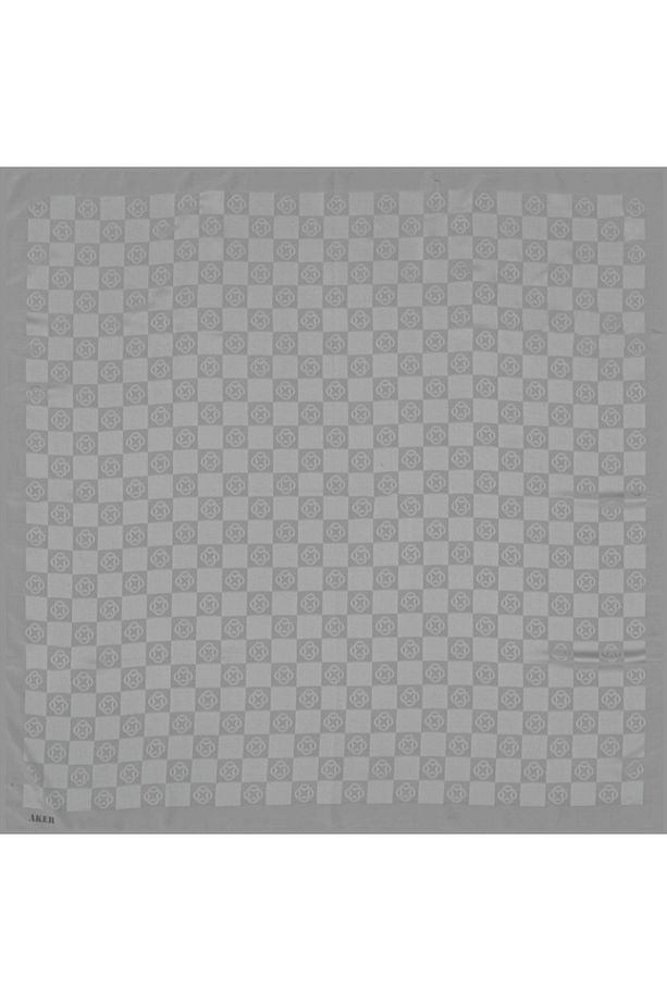 Dama Monogram Eşarp- Gri - 1070600-974 - 1