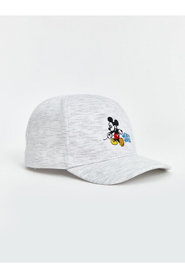 Mickey Mouse Nakışlı Erkek Bebek Kep Şapka - 1