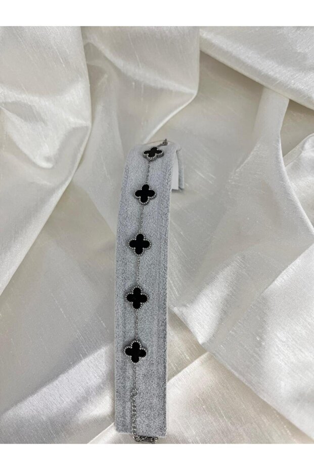 . . (yonca) model silver bileklik - 2