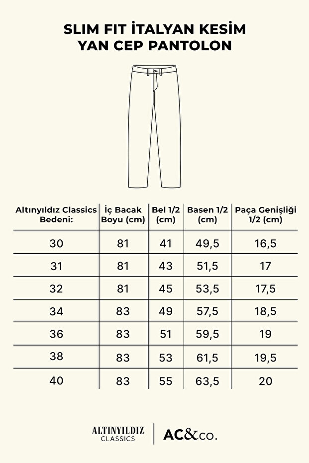 Erkek Lacivert Slim Fit İtalyan Kesim Yan Cepli Esnek Casual Pantolon - 2