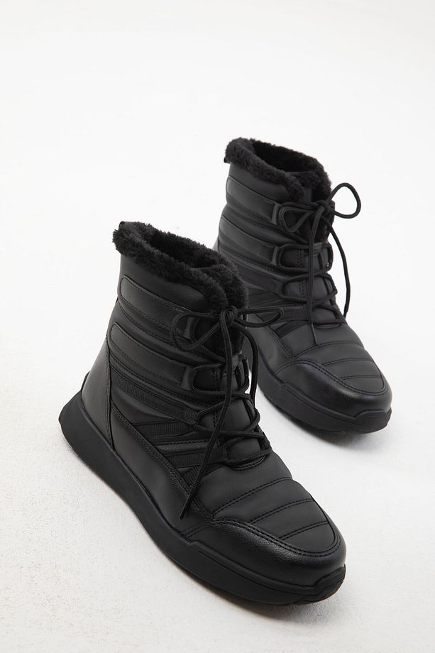 Siyah-Siyah Kadın Bot & Bootie 20137 - 2