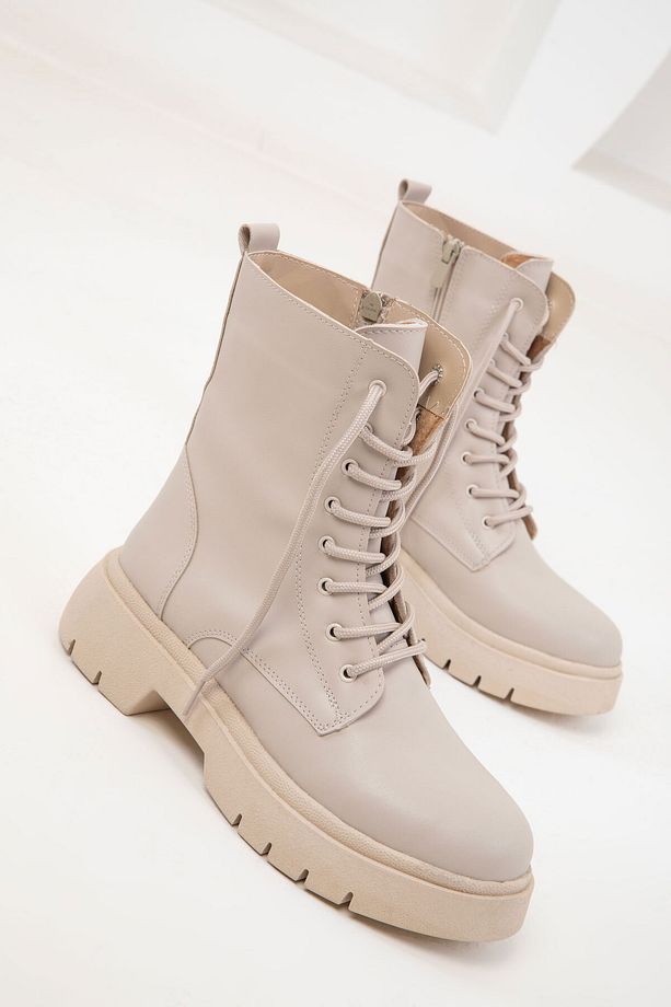 Bej Kadın Bot & Bootie 19951 - 2