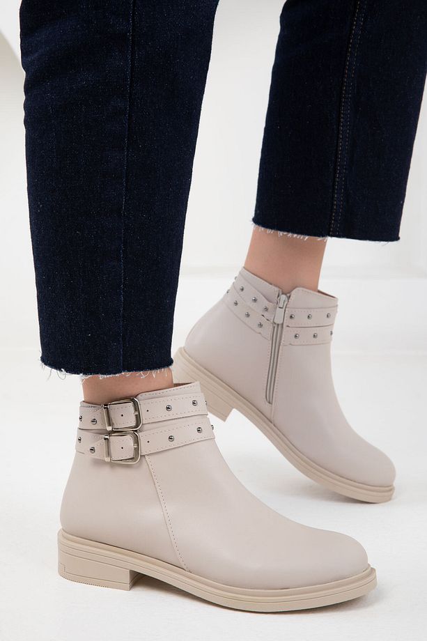 Bej Kadın Bot & Bootie 20188 - 4