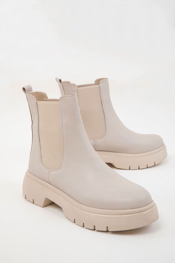 Bej Kadın Bot & Bootie 19886 - 4