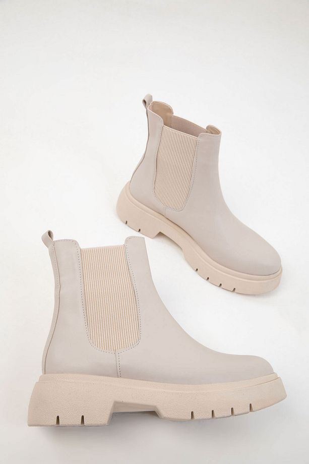Bej Kadın Bot & Bootie 19886 - 2
