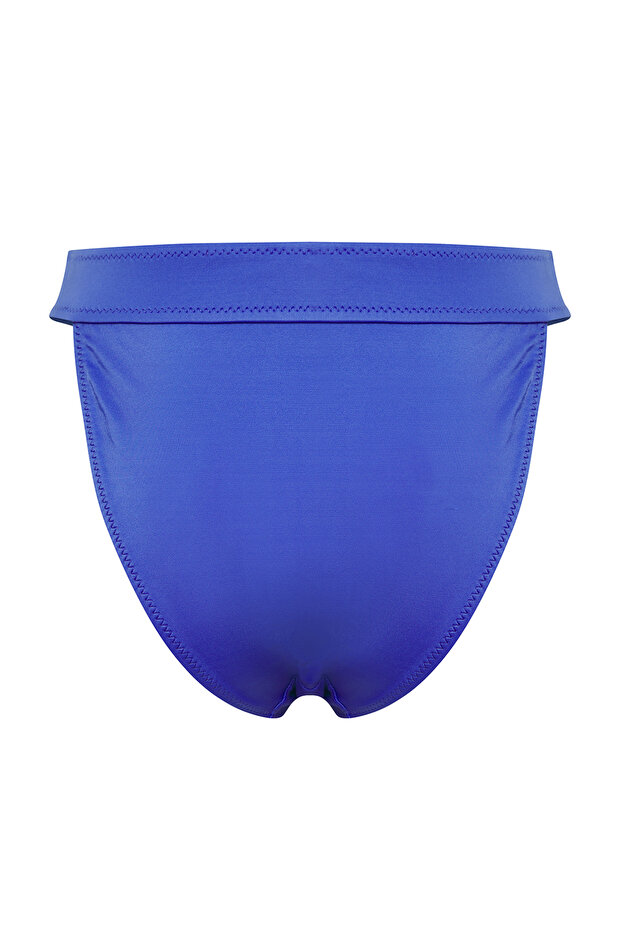 Saks Aksesuarlı Brazilian Yüksek Bel Bikini Altı TBESS25BA00016 - 6