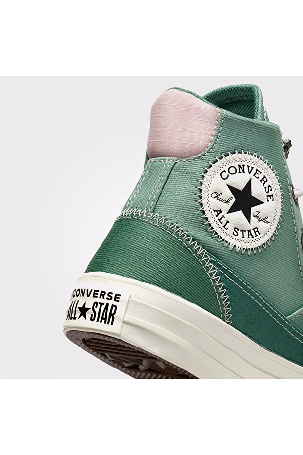 Chuck Taylor All Star Patchwork Kadın Yeşil Sneaker - 6