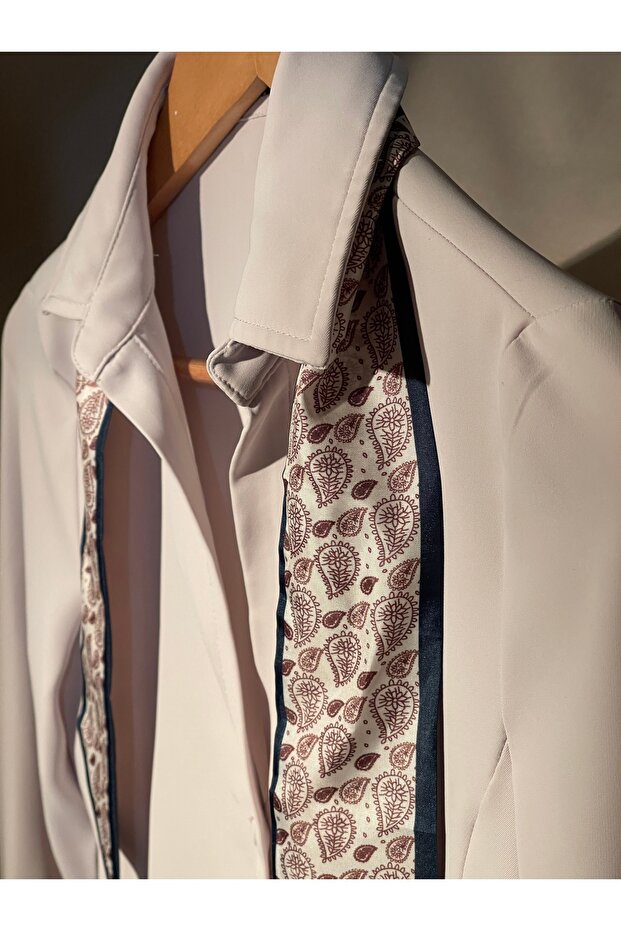 تصميم وشاح، شال مستطيل رفيع 87 سم - 3