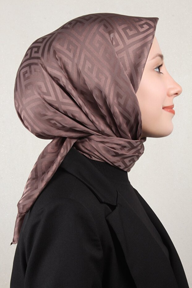 Golden Jakar Eşarp Grift Desen 4118-6 Mocha - 1
