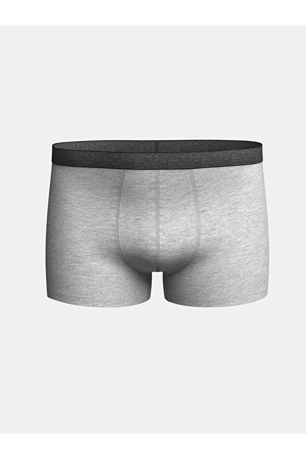 Standart Kalıp Pamuklu Esnek Erkek Boxer 3'lü - 3
