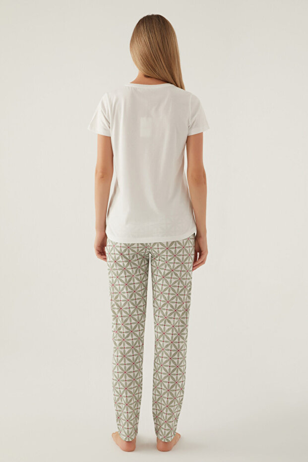 Ženska bela pidžama - 5