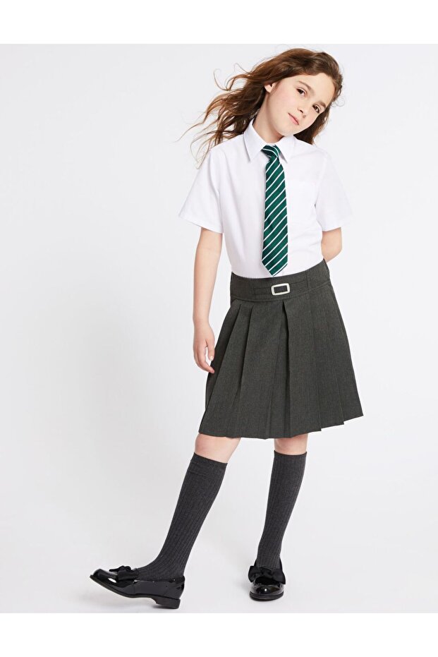 Sabit Pileli Etek - 1