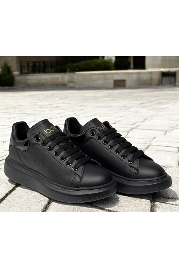 Yüksek Taban Bağcıklı Sneaker Günlük Ayakkabı - 1