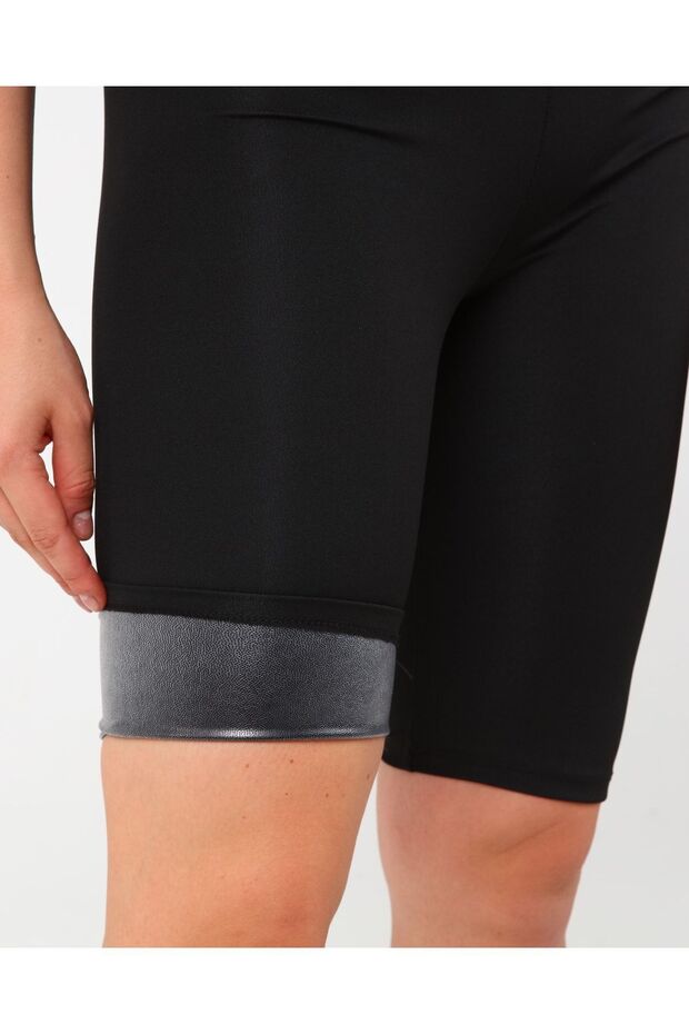 Agraflı Sauna Şort - Biker - 6