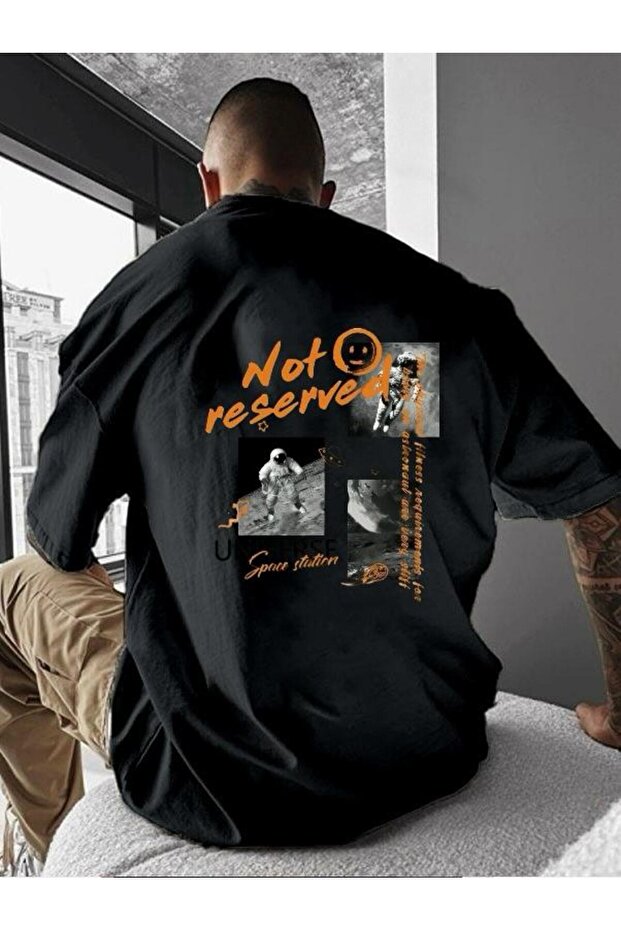 ملاحظة تي شيرت مطبوع كبير الحجم - 1