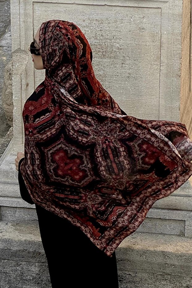 شال فاخر منقوش من Nisha - 6