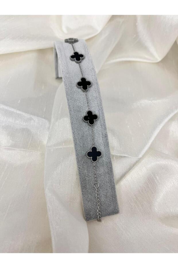 . . (yonca) model silver bileklik - 1