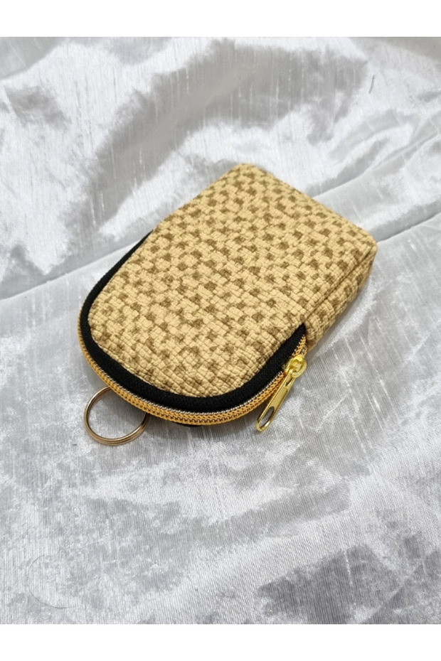 Stylish One-Eyed Coin Purse - Keychain with Color and Pattern Options - 1