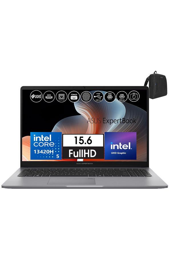 Expertbook P1 P1503CVA Intel Core I5-13420H 32GB Ddr5 512GB SSD Freedos 15.6 Fhd EXI58512G0D17 - 1