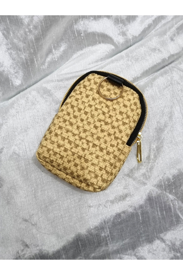 Stylish One-Eyed Coin Purse - Keychain with Color and Pattern Options - 3