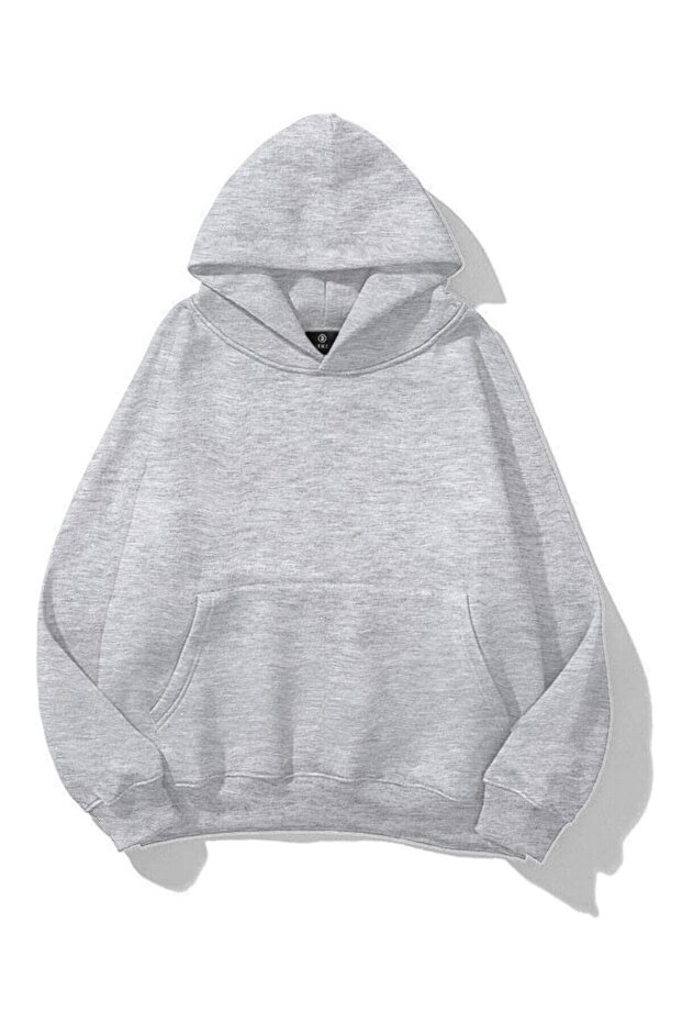 Unisex Basic Sweatshirt Gri melanj - 1