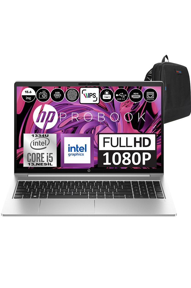 Probook 450 G10 I5 1334U 32GB 2tb SSD Intel® Iris® Xᵉ Windows 11 Home 15.6" Fhd 9B9H3EAH12 - 1