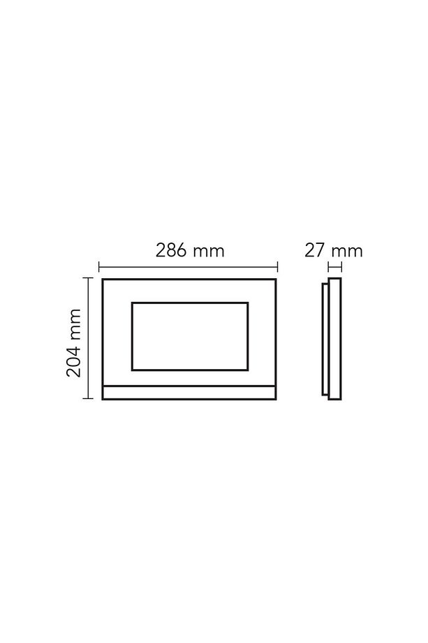 Audio Bus Plus 10.1 Inç Dokunmatik Ekranlı Handsfree Görüntülü Villaset Ek Monitör Siyah Kasa 001197 - 3