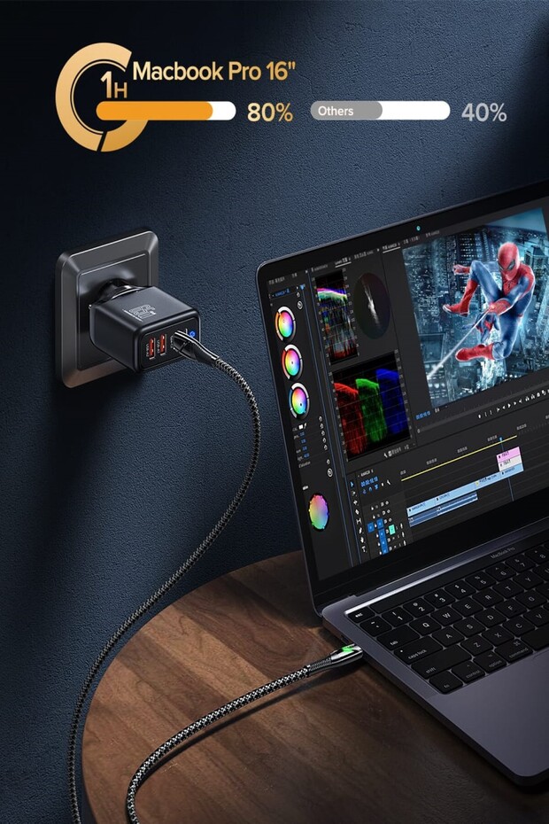 C25 Type-C To Lightning 5A/29W Şarj ve Data Kablosu -3mt - 4