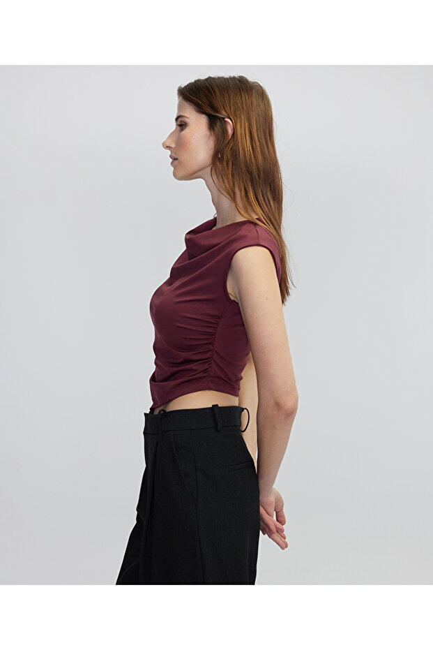 Büzgülü tişört - 5