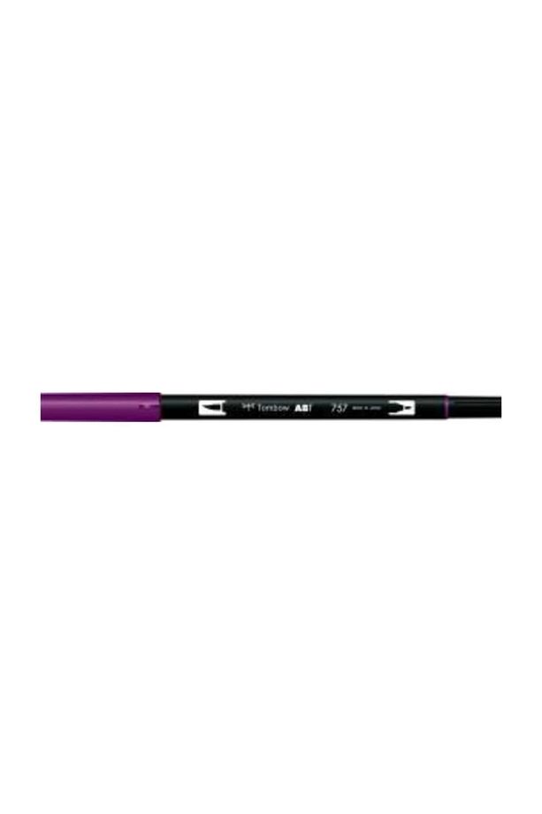 Ab-t Dual Brush Pen Grafik Kalemi Port Red 757 - 1