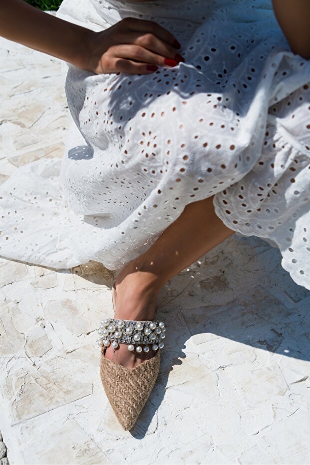 Fomax Straw Pearl női papucs - 5