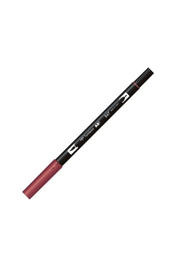 Ab-t Dual Brush Pen Grafik Kalemi Crimson 847 - 2