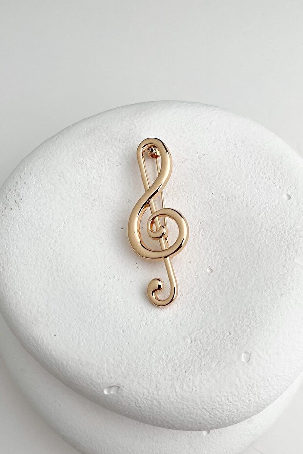 Müzik Nota Broş (6cm) - 1