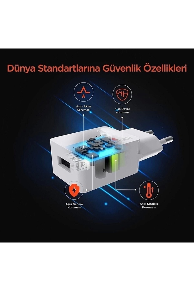 15101 Tekli Duvar Şarjı, 2.1a, Beyaz - 6