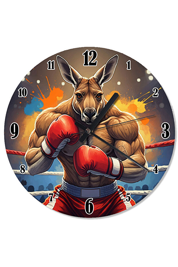 ساعة حائط على شكل بوكسر كانجارو - 1